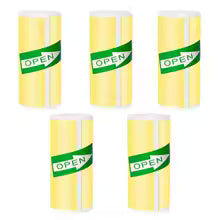 5 recharges autocollantes/jaune